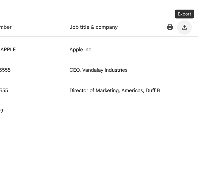 Review Imported Contacts